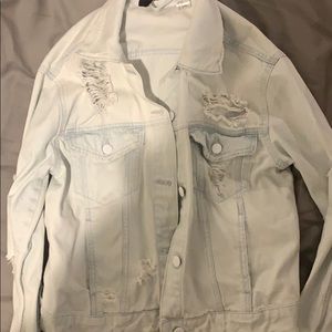light blue jean jacket